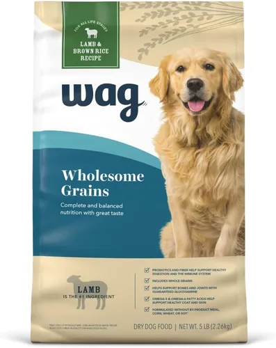 Vista 10 de Marca Amazon - Wag Nutrición Premium para Perros Adultos, Alimento Seco, Apoya la Salud del Estómago y la Piel, Carne de Res y Arroz Integral, Bolsa