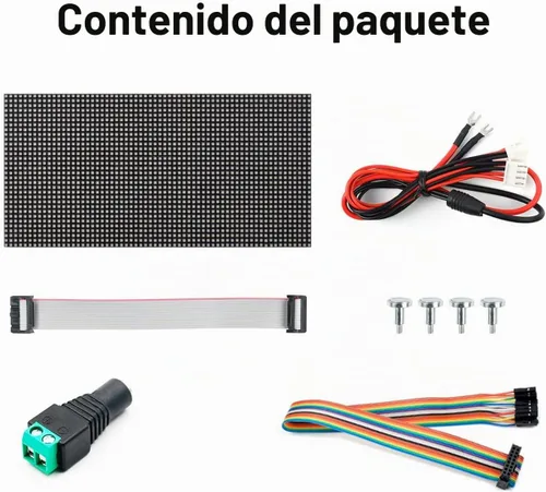 Vista 7 de 64x32 Panel de Matriz LED de Color Completo 2048 RGB de 2.5mm de Paso P2.5, Pantalla de Texto/Imagen Colorida/Animación de Brillo Ajustable Diseño