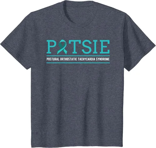 Vista 35 de POTS Dysautonomia Turquoise Ribbon Autonomic Dysfunction T-Shirt Asphalt Grey