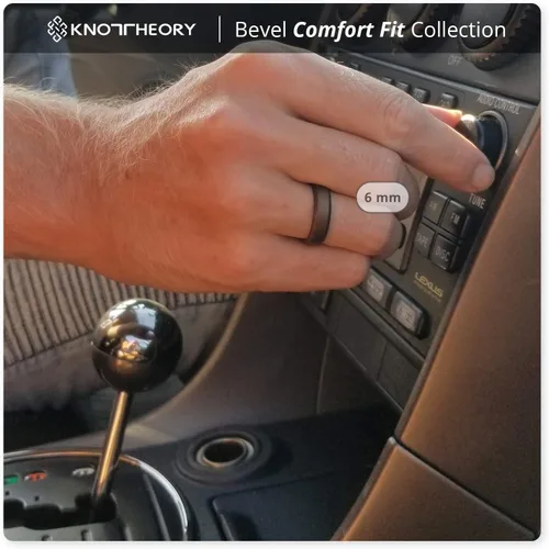Vista 56 de Knot Theory - Anillo de boda de silicón para hombres y mujeres Anillos de goma finos de calidad superior con gran estilo, comodidad; son ideales