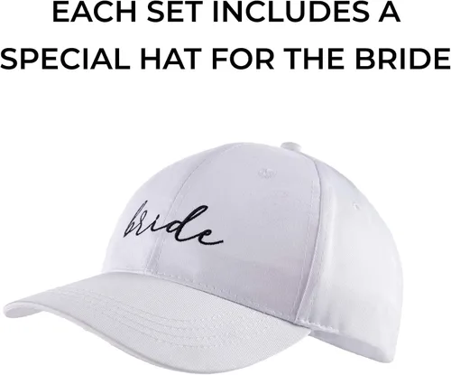 Vista 2 de Pop Fizz Designs Sombreros de béisbol para bebé (negro, paquete de 10), Negro