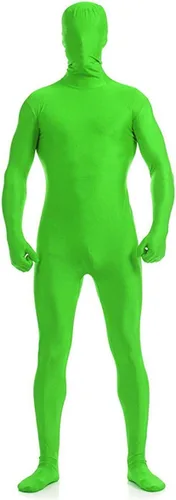 Vista 24 de Aniler Traje de Cuerpo Completo Zentai de Elastano para Hombres y Mujeres Disfraz Body Azul bebé