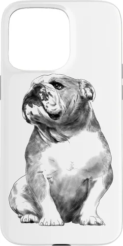 Vista 31 de Funda para iPhone 17 de Bulldog Inglés con diseño de perro