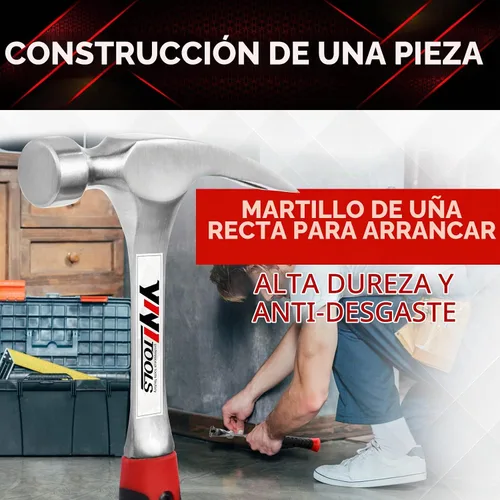 Vista 4 de Martillo de garra forjado en una sola pieza - 16OZ