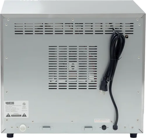 Vista 5 de Kratos Horno comercial, horno de convección eléctrico de encimera de tamaño medio con control de vapor, acero inoxidable, 208/240V (29M-059)