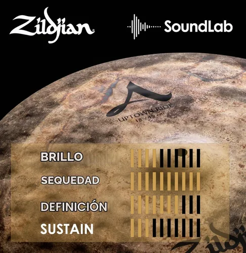 Vista 5 de Zildjian A0119 18" A Uptown Ride Platillo
