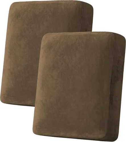 Vista 207 de H.VERSAILTEX Funda de cojín elástica de terciopelo para sofá, funda de cojín de felpa para cojines de silla, protector de muebles, cojín de asiento