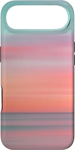 Vista 27 de Funda hawaiana para iPhone 17, diseño de playa tropical de Hawái, color azul melocotón