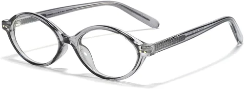 Vista 22 de TIJN Olisa Blue Light Blocking Glasses for Women Men,Retro Oval Frame Bluelight Eyeglasses for Gaming Computer Screen Use 01. Tortuga Whisky