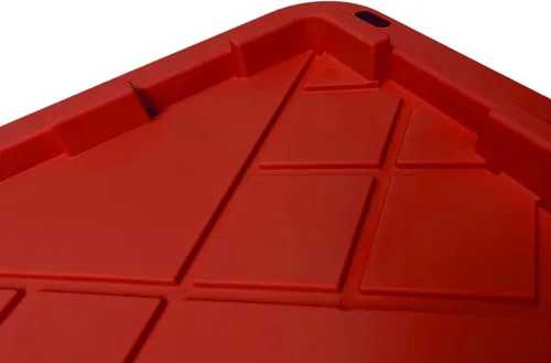 Vista 5 de MonsterRAX - Contenedores de almacenamiento de 27 galones, apilables, con cerradura, paquete de 5 (rojo)