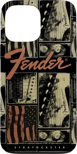 Vista 24 de Fender Funda vintage Stratocaster Americana Distressed Collage para iPhone 17