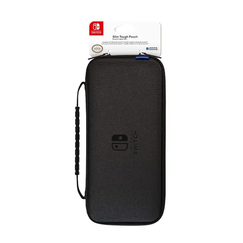Vista 2 de HORI Nintendo Switch Slim Tough Pouch (Black) for Nintendo Switch OLED Model - Officially Licensed