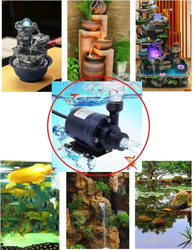 Vista 5 de JZK Bomba de agua sumergible sin escobillas DC 12V 800L/H 5M Micro pequeña bomba de agua para estanque/fuente/piscina/sistema de circulación de agua
