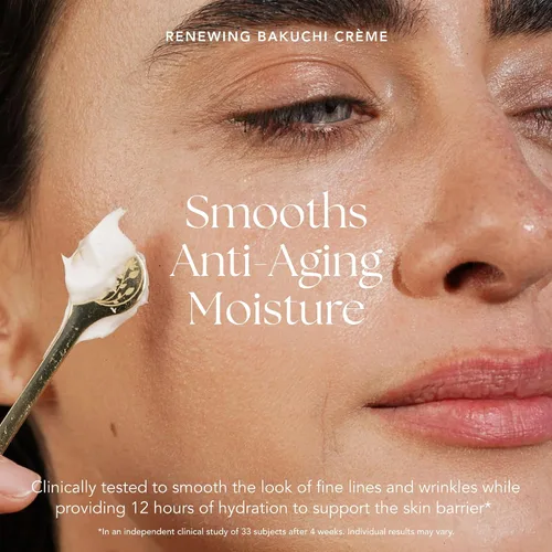 Vista 3 de RANAVAT - Crema facial renovadora Bakuchi, hidratante facial diario con hidratación de 12 horas para aumentar la función de barrera de la piel