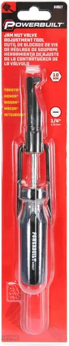 Vista 5 de Powerbuilt herramienta de ajuste de tuerca de válvula de 10 mm, perno de ajuste de válvula ranurada, Honda, Nissan, Toyota, motores de vehículos