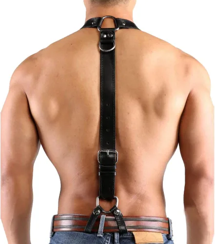 Vista 4 de Arnés para hombre ajustable en el pecho y tirantes ajustables para el hombro correas arnés