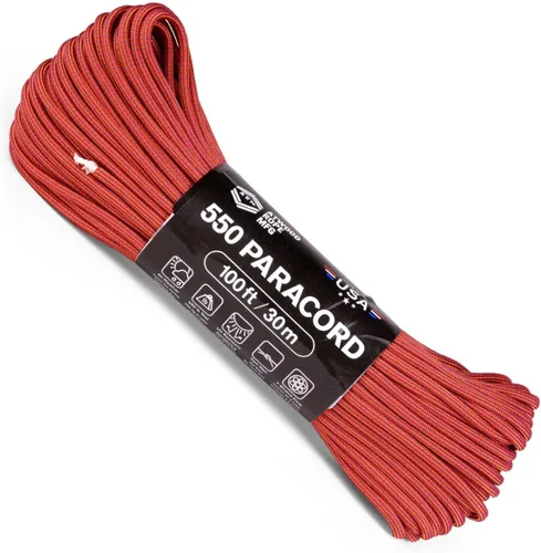 Vista 23 de Atwood Rope MFG Cuerda de paracaídas de nailon 550 que cambia de color, 100 pies, 7 hebras, equipo de supervivencia exterior, fabricado en Estados
