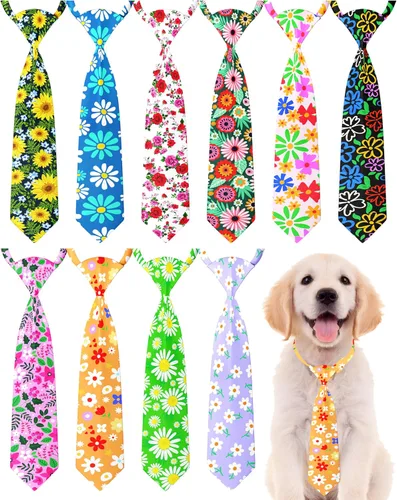 Vista 68 de PET SHOW Paquete de 10 corbatas para perros de feliz cumpleaños, XS