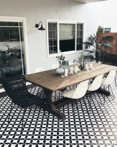 Vista 3 de Nagoya - Plantilla de azulejos – Plantillas para pintar pisos – Plantillas para manualidades reutilizables – Plantilla tus pisos y ahorra