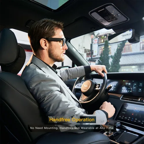 Vista 5 de OHO 1080PCamera - Lentes inteligentes Bluetooth con Bluetooth, grabación de video manos libres, protección UV, resistentes al sudor, ligeros, unisex