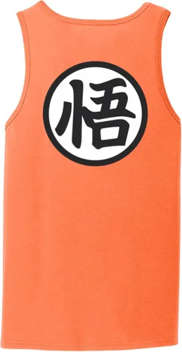 Vista 5 de ALLNTRENDS Camiseta sin mangas para hombre, con símbolo de entrenamiento de Goku