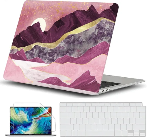 Vista 7 de GVTECH Funda para MacBook Air de 13 pulgadas (2010-2017) A1369 A1466 carcasa rígida de plástico, carcasa negra