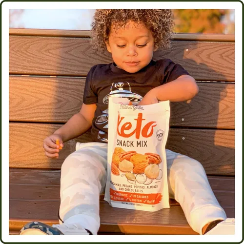 Vista 6 de Nature's Garden Keto Snack Mix - Bolas de queso probiótico de 24 onzas