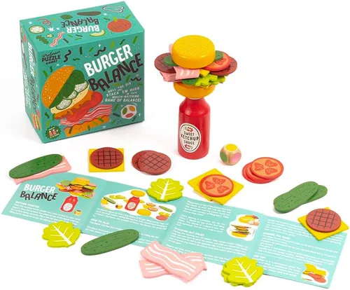 Vista 2 de Professor PUZZLE Foodie Games - Juego de apilamiento de equilibrio de hamburguesas