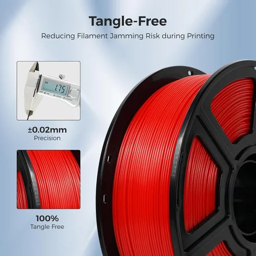 Vista 6 de FLASHFORGE - Filamento ASA para impresora 3D, 1.75mm Negro, bobina de 1kg (2.2lbs), precisión dimensional de +/- 0.02mm, duradero, alta resistencia