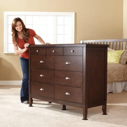 Vista 3 de Deslizadores de muebles reutilizables para superficies tapizadas, 4702995N