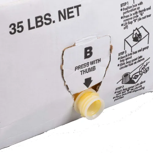 Vista 3 de LouAna Bag-in-Box - Aceite de coco de color amarillo prémium Paquete de servicio de alimentos de 35 libras