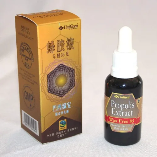 Vista 3 de Extracto líquido de propóleo de abejas verdes brasileñas sin cera 2.9-1.0 fl oz