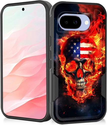 Vista 42 de Funda para Pixel 7a, resistente de doble capa híbrida de policarbonato duro de goma suave a prueba de golpes para Google Pixel 7A 6.1 pulgadas