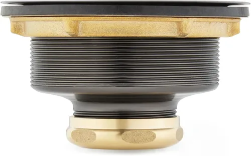 Vista 3 de Signature Hardware 480532 Colador de cesta de 4-1/2" con cordal - Oro cepillado
