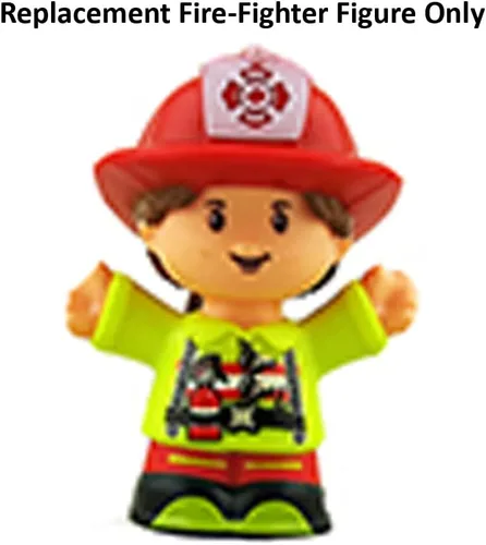 Vista 5 de Pieza de repuesto para Fisher-Price Little People Helping Other Fire Truck Playset - FMN98 ~ Figura de bomberos de repuesto
