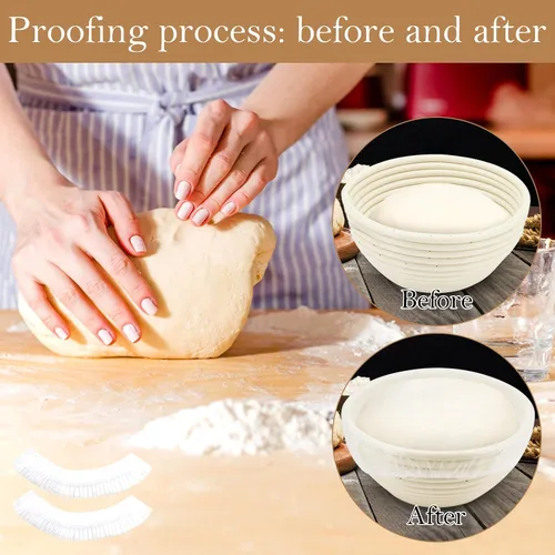 Vista 3 de 120 piezas de tapas de ducha para pan de masa madre, cubiertas reutilizables para boles para fermentación, cubiertas de pan de plástico con elástico