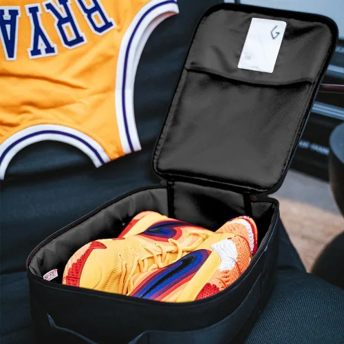 Vista 5 de GOTO Bolsa de zapatos y zapatillas, bolsa de gimnasio deportivo, bolsa de viaje con compartimento para zapatos para hombres y mujeres, ajuste hasta