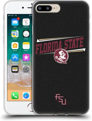 Vista 296 de Oficial Universidad Estatal de Florida FSU Soft Gel Case para iPhone de Apple 7 Plus/iPhone 8 Plus, Banner