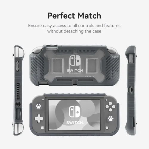 Vista 3 de KIWIHOME Grip Case for Nintendo Switch Lite, Durable Anti-Slip Shockproof Protective Hard Case for Nintendo Switch Lite Console 2019 with