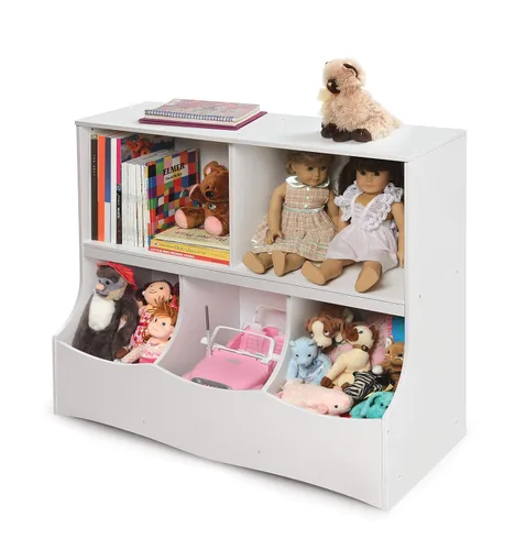 Vista 10 de Cubículo de almacenamiento Badger Basket, multi-compartimento, Espresso