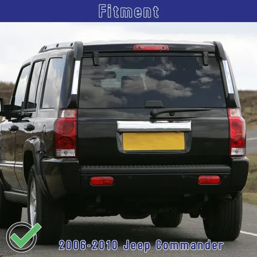 Vista 2 de Conjunto de limpiaparabrisas trasero compatible con Jeep Commander 2006-2010, repuesto 5174877AA, 05174877AA, 55156514AB, 05174876AA