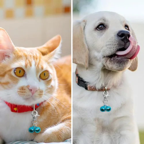 Vista 6 de EXPAWLORER Cat Bell - Accesorios para collar de mascotas, campanas para Azul