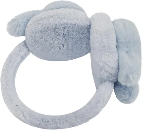 Vista 2 de Orejeras deportivas de invierno para niños y niñas, con diseño de animales, de piel sintética, para esquiar, nieve, calentadores de orejas, a prueba