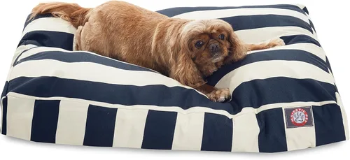 Vista 41 de Majestic Pet Cama rectangular grande para perros con rayas lavable, cama antideslizante y cómoda para mascotas, cama para perros con funda extraíble