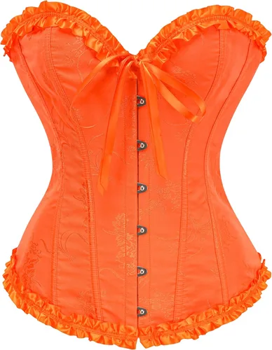 Vista 170 de SZIVYSHI Corsé para mujer, lencería moldeadora, body con cintura de encaje
