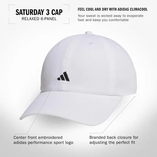 Vista 6 de adidas Gorra ajustable relajada Saturday para mujer