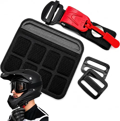 Vista 13 de Helmet Quick Release Buckle Kit, Metal Helmet Chin Strap Adapter, Compatible with Classic D-Rings Helmet