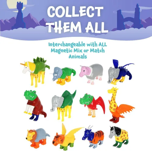 Vista 7 de POPULAR PLAYTHINGS Animales magnéticos para niños pequeños de 1 a 3 años, mezcla o combina juguetes míticos, juego de 4 regalos para niños
