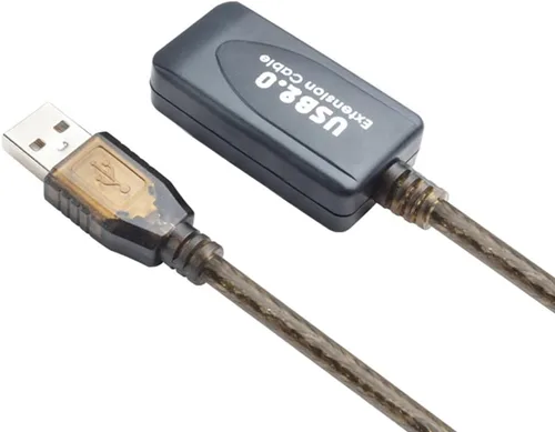 Vista 2 de Cable de extensión USB 2.0 A macho a hembra de alta velocidad 480 Mbps (30 pies)