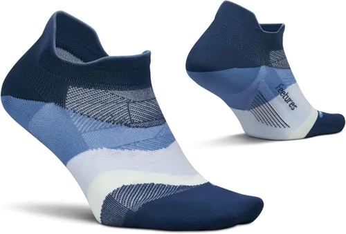 Vista 24 de Feetures Elite - Calcetines tobilleros ultraligeros que no se muestran - Calcetines deportivos con compresión dirigida Azul Ártico (1 par)